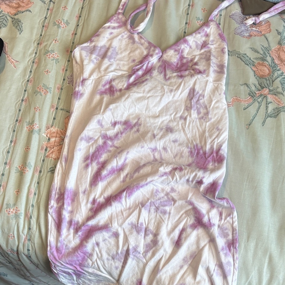 2 for 8$ Purple Tie-Dye Women's dress